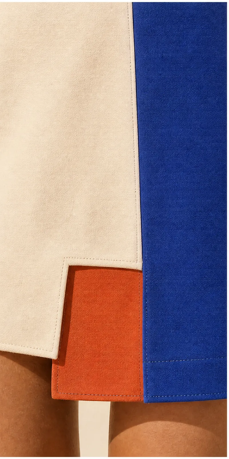 Offset Hem Skirt — detail view