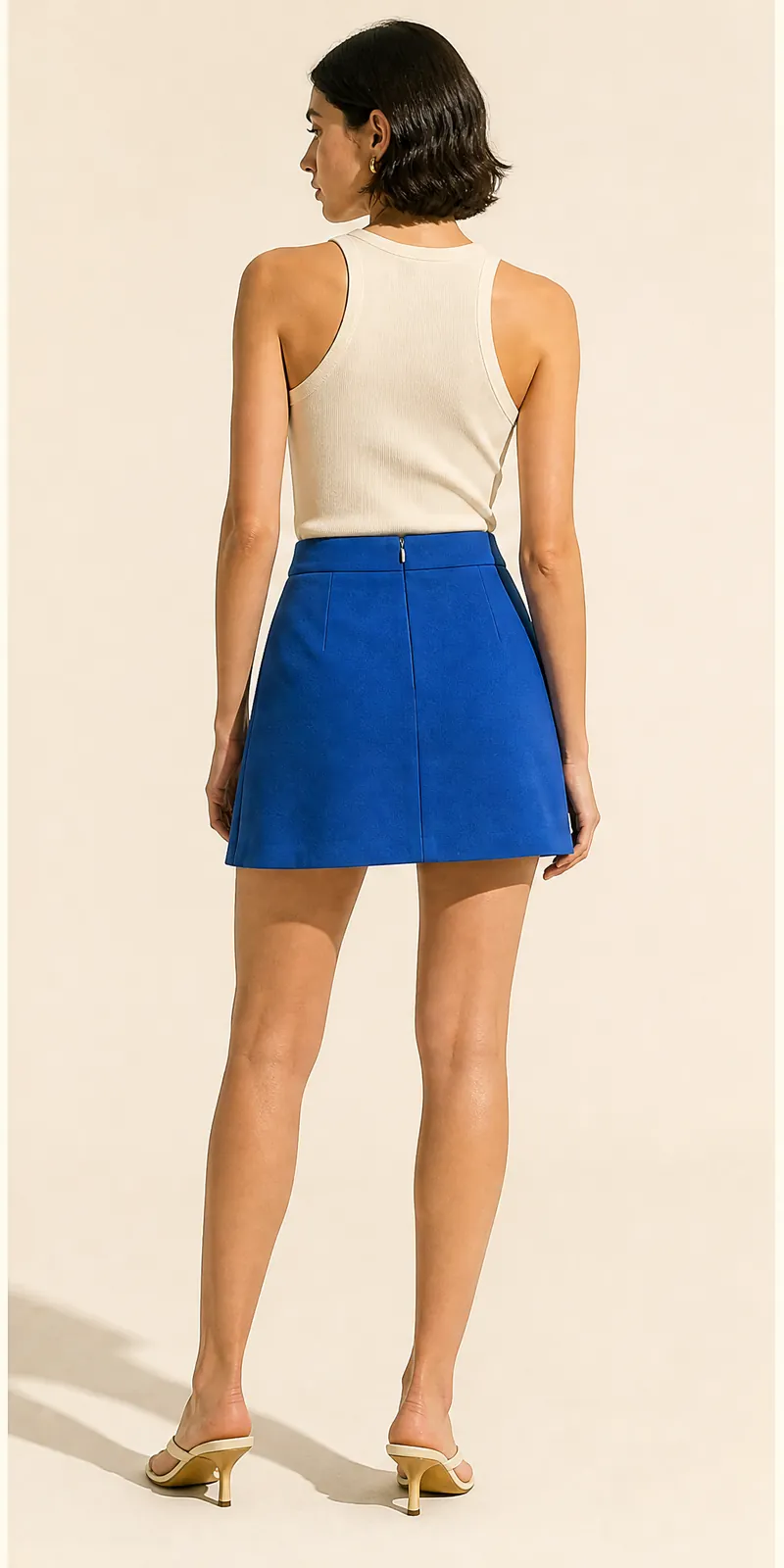 Double Frame Skirt — back view