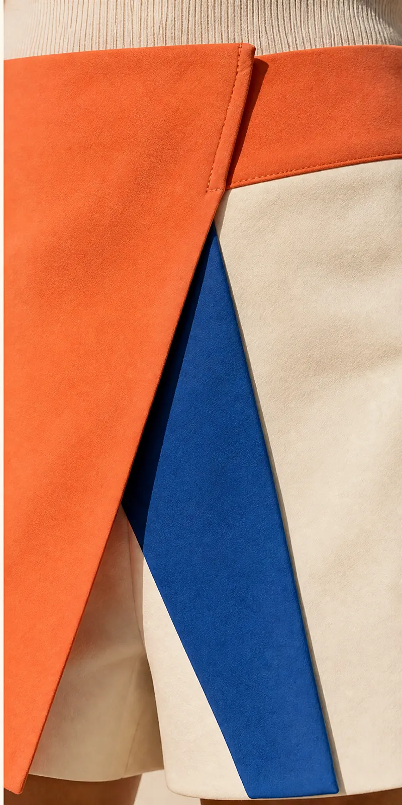 Fold Front Shorts — detail view