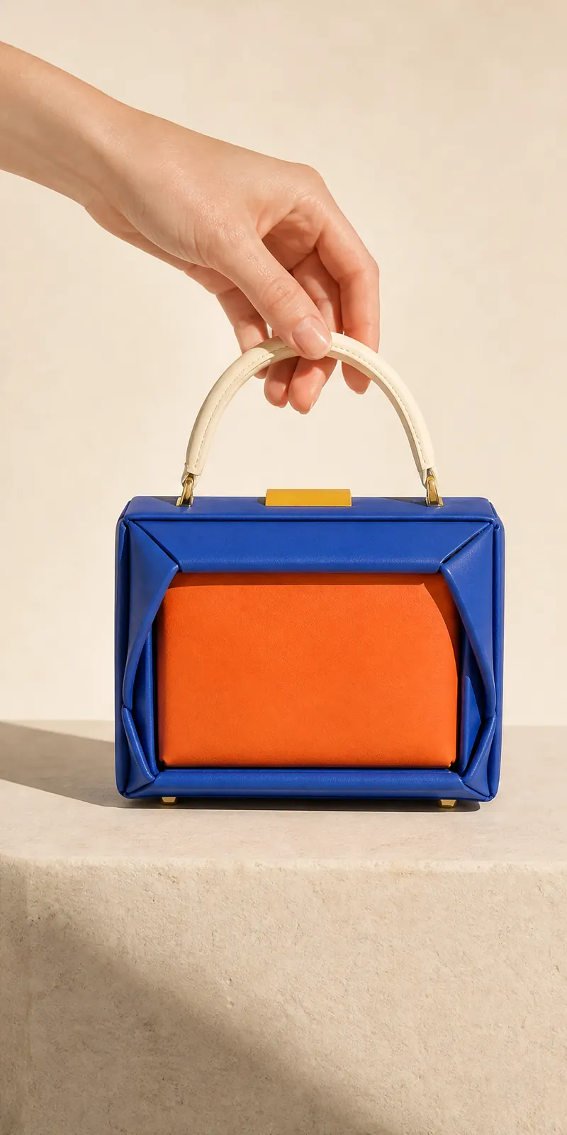 Folded Frame Bag — front view