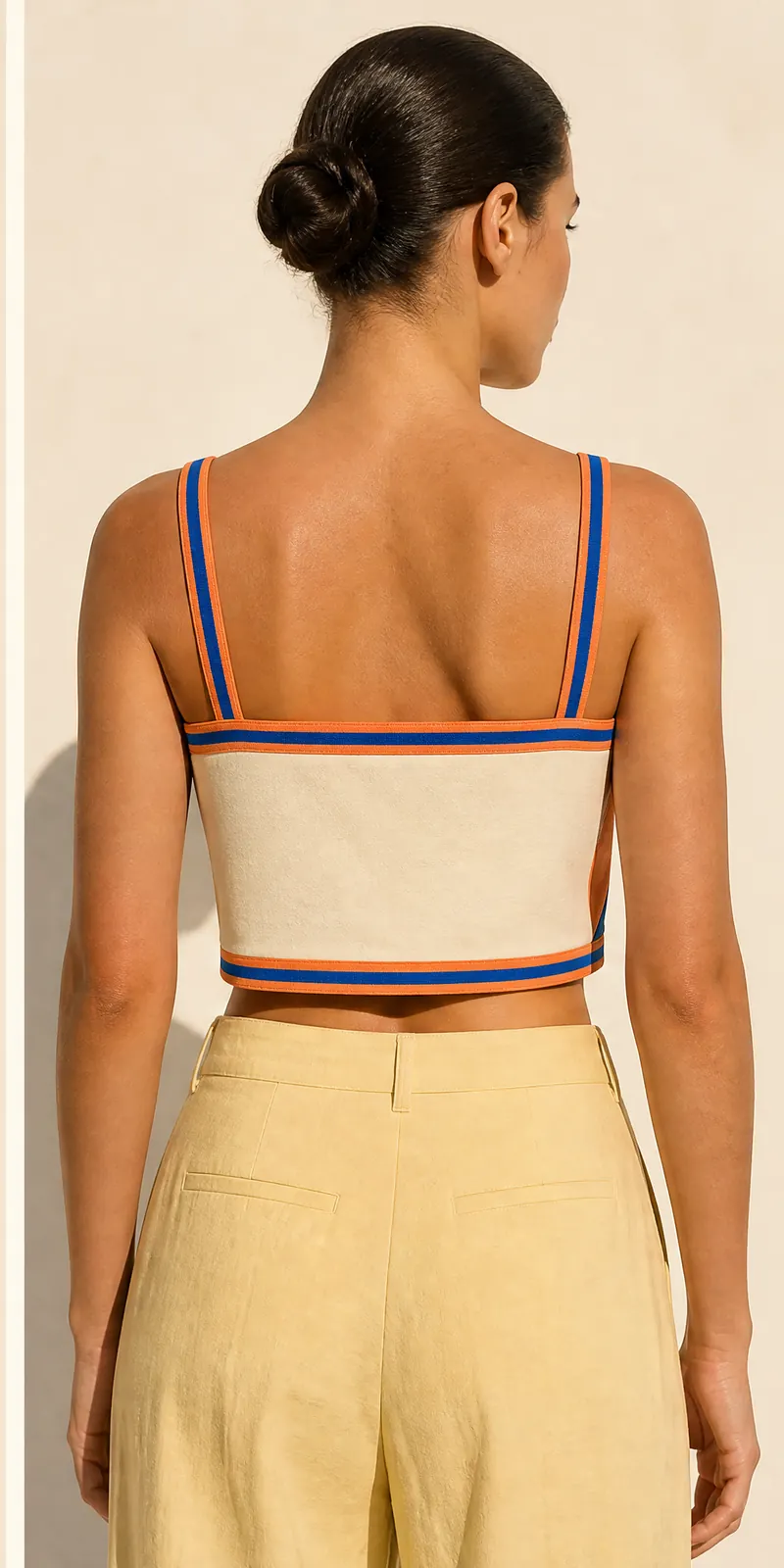 Double Edge Crop — back view