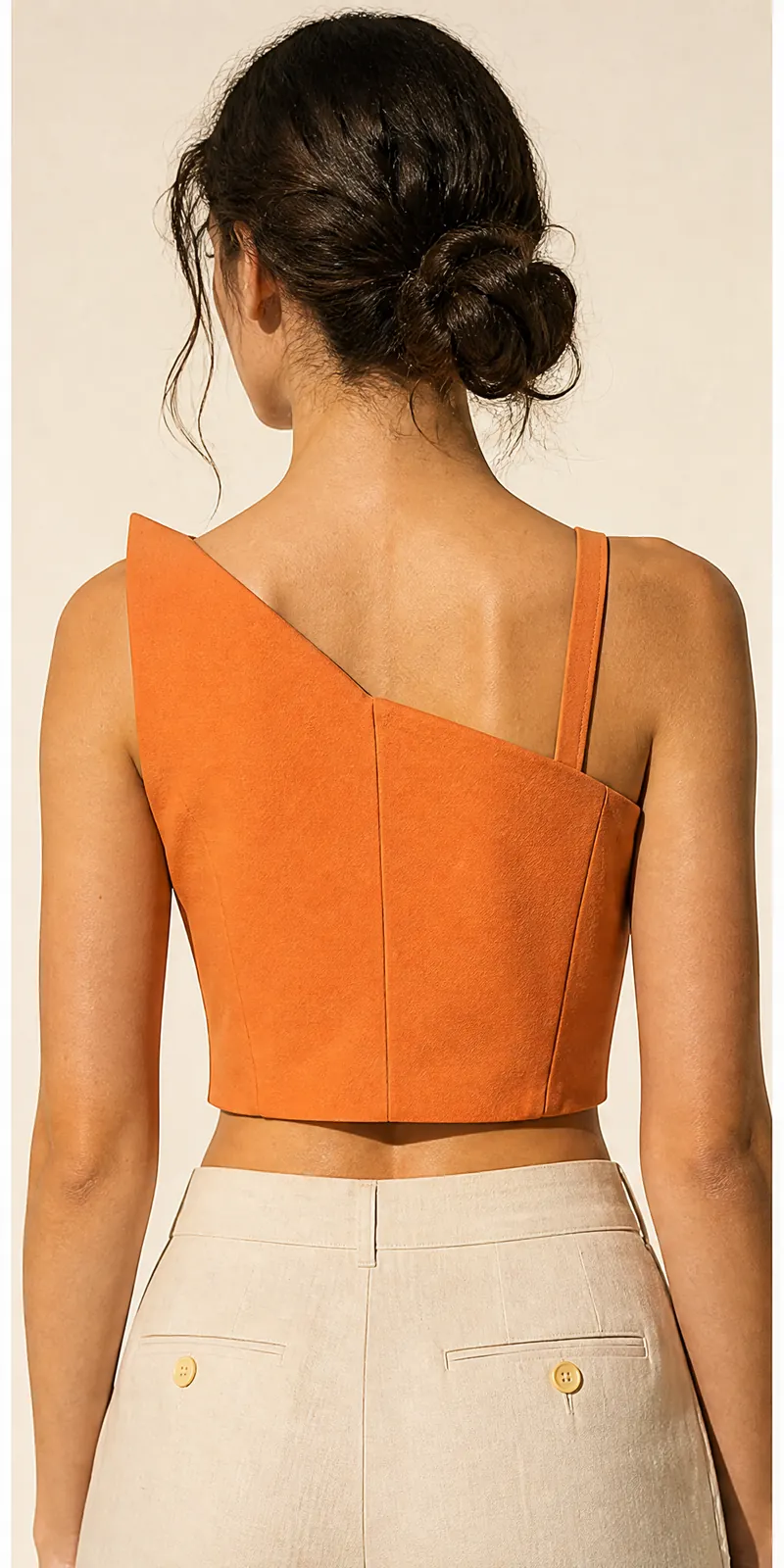 Corner Cut Shell — back view