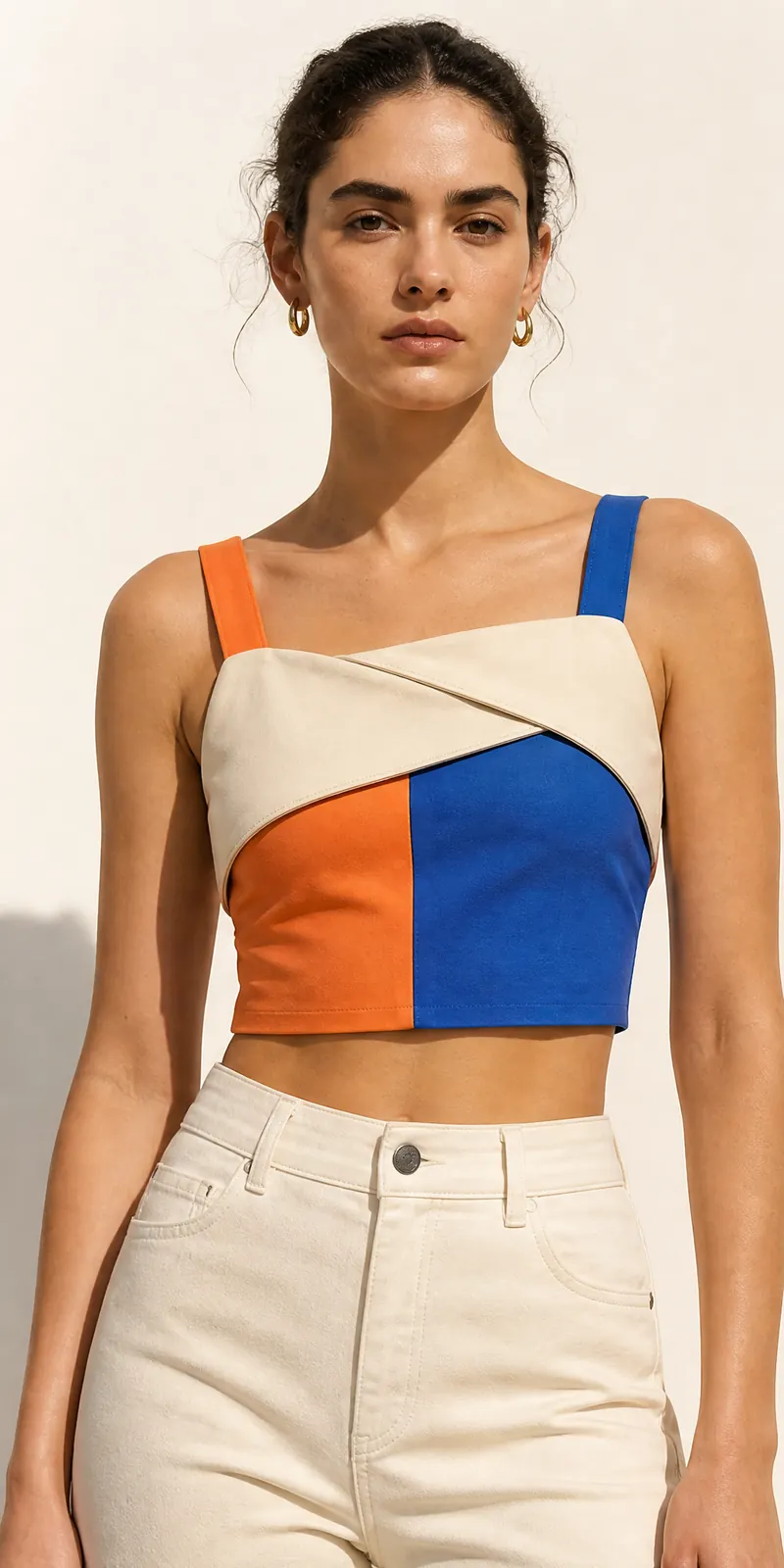 Foldover Panel Top — front view