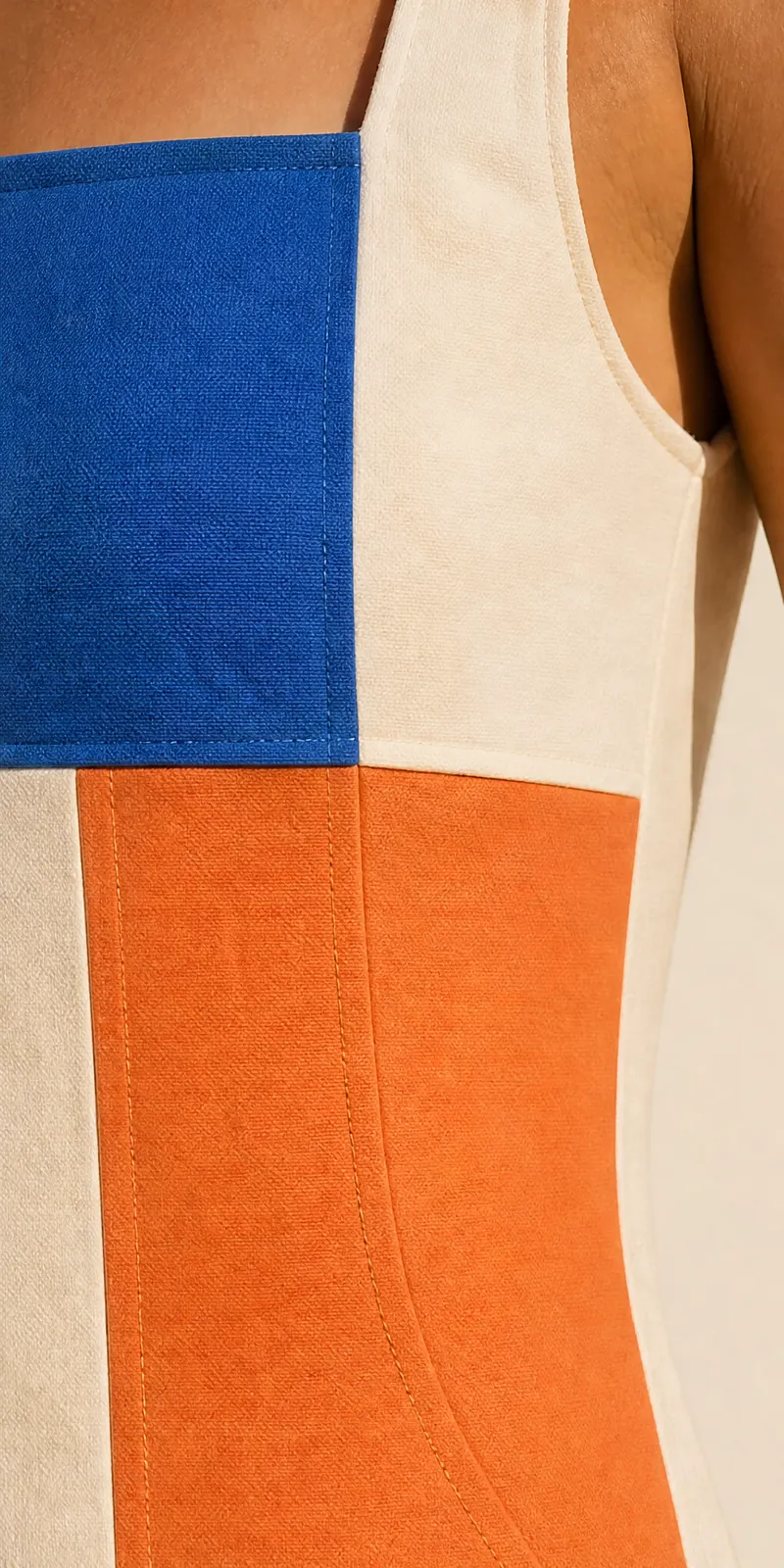 Offset Square Dress — detail view