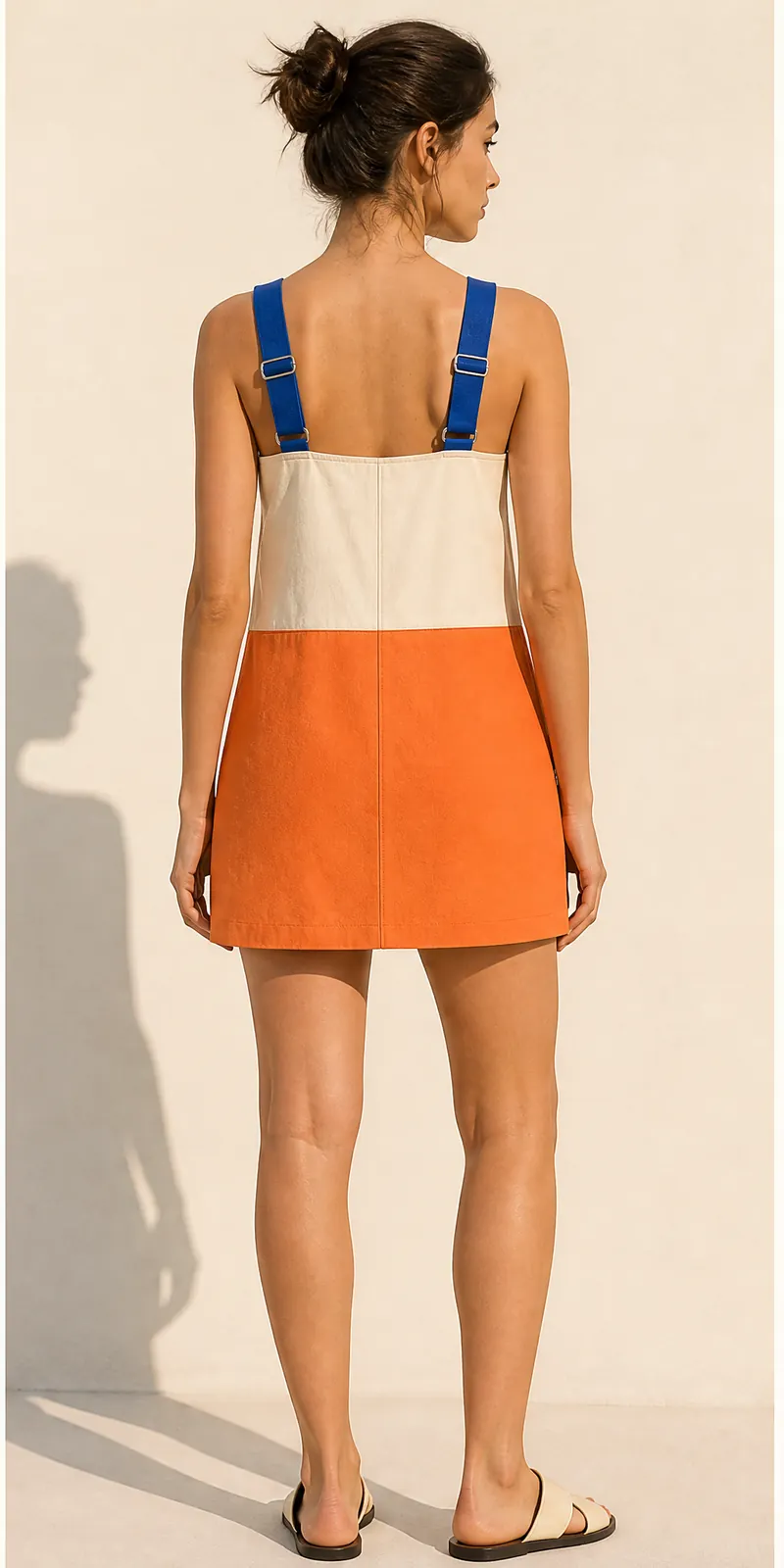 Split Seam Pinafore — back view