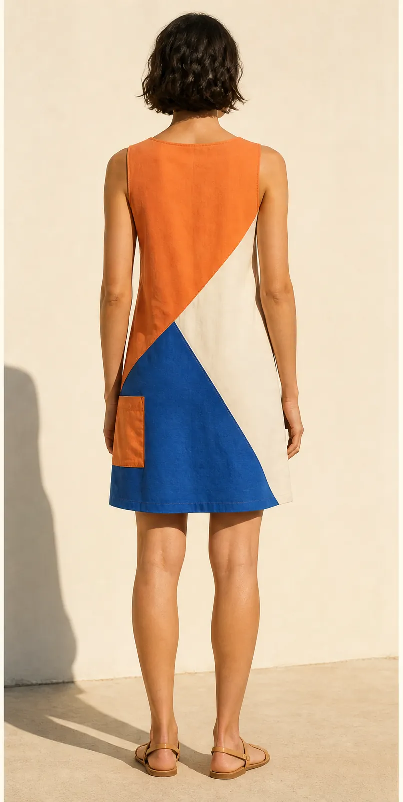 Crossline Tunic Dress — back view
