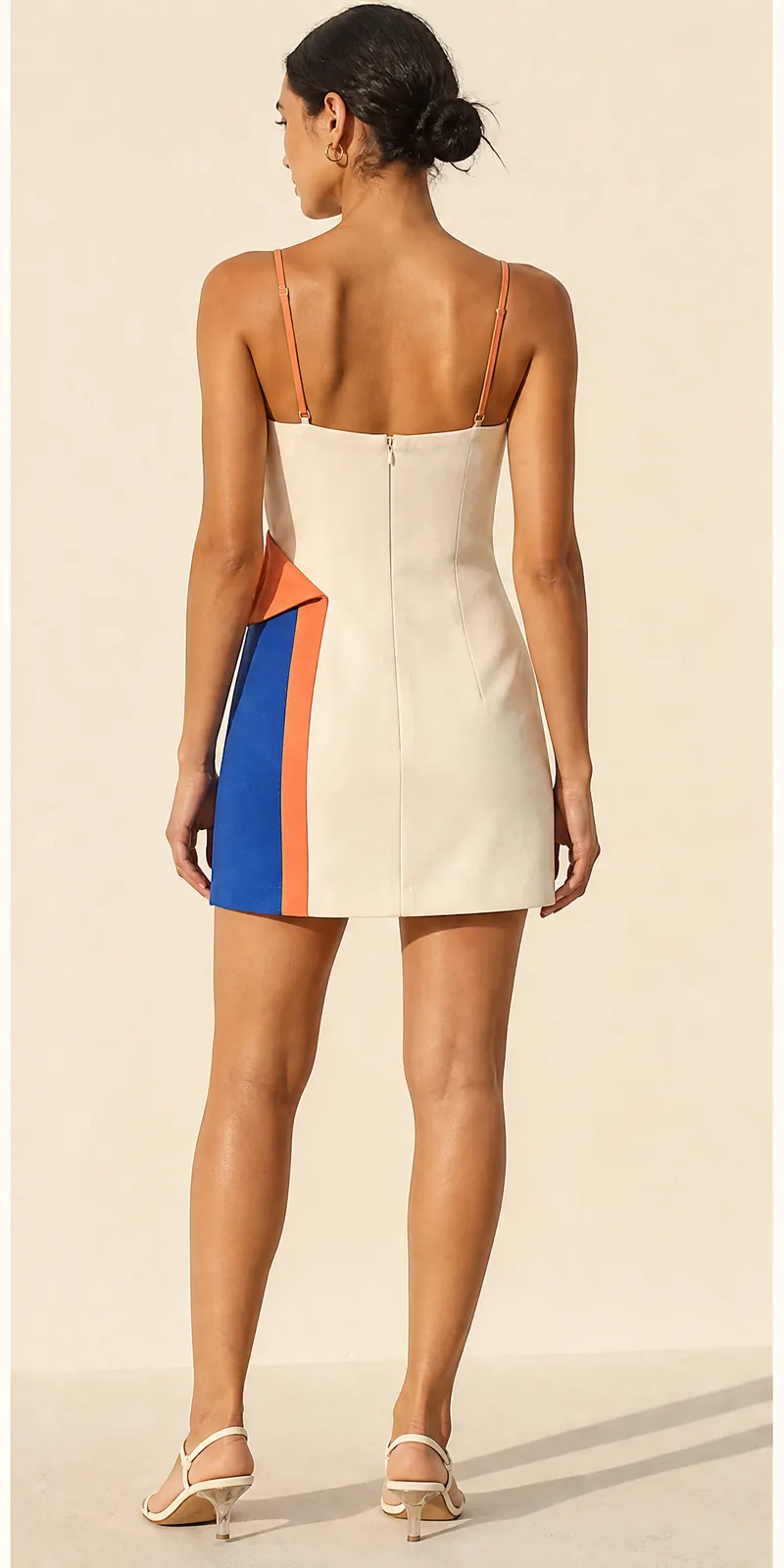 Corner Fold Dress — back view