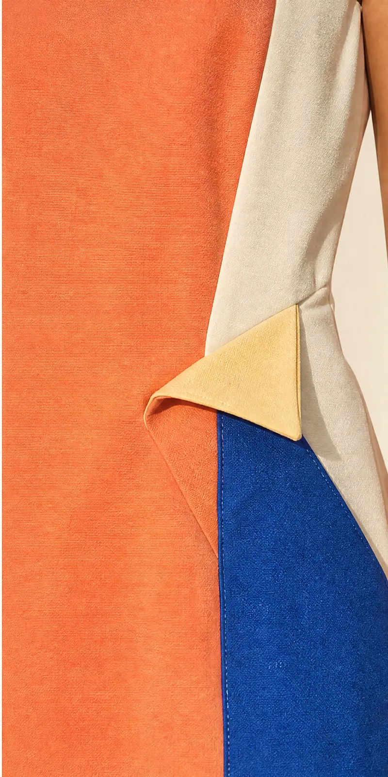 Corner Fold Dress — detail view