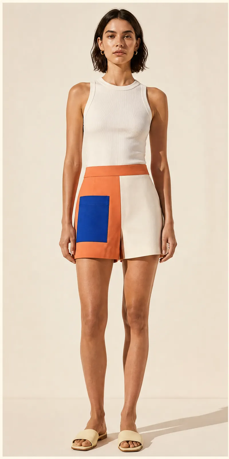 Block Pocket Shorts — front view